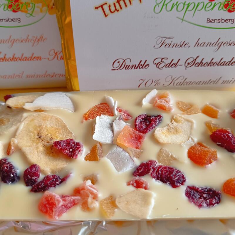 Weiße Schokolade
"Tutti Frutti"