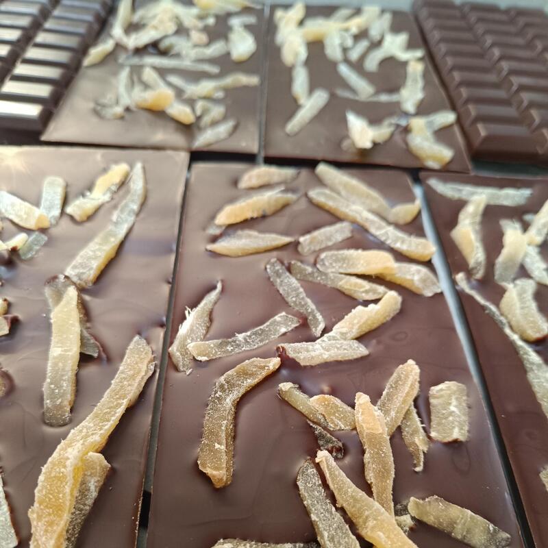 Mit kandiertem Ingwer