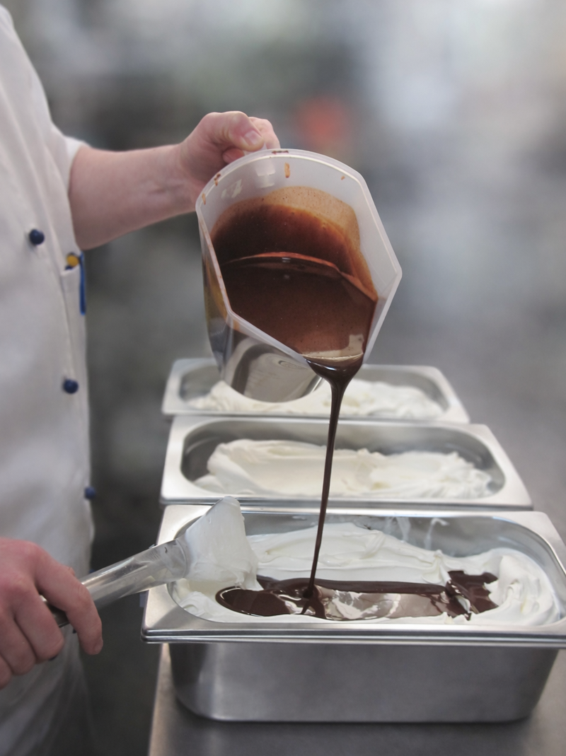 Stracciatella mit viel Schokolade